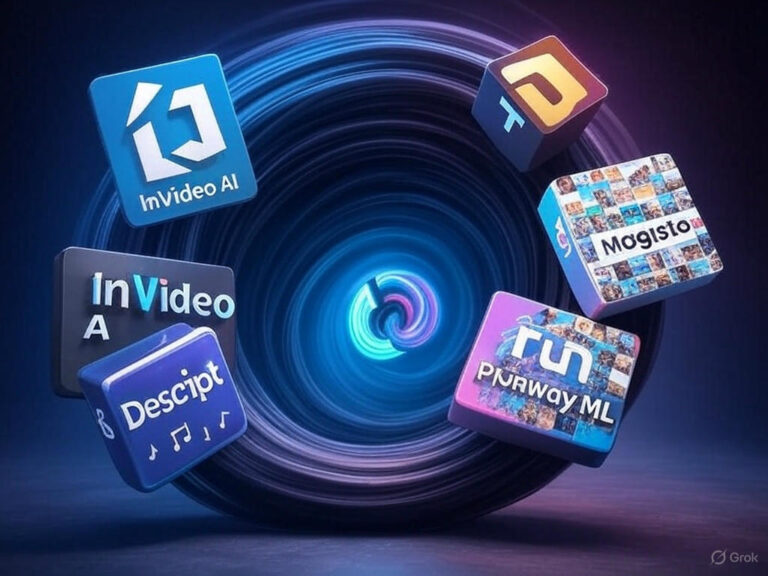 Content creators using AI video editing tools in 2025 to speed up their workflow